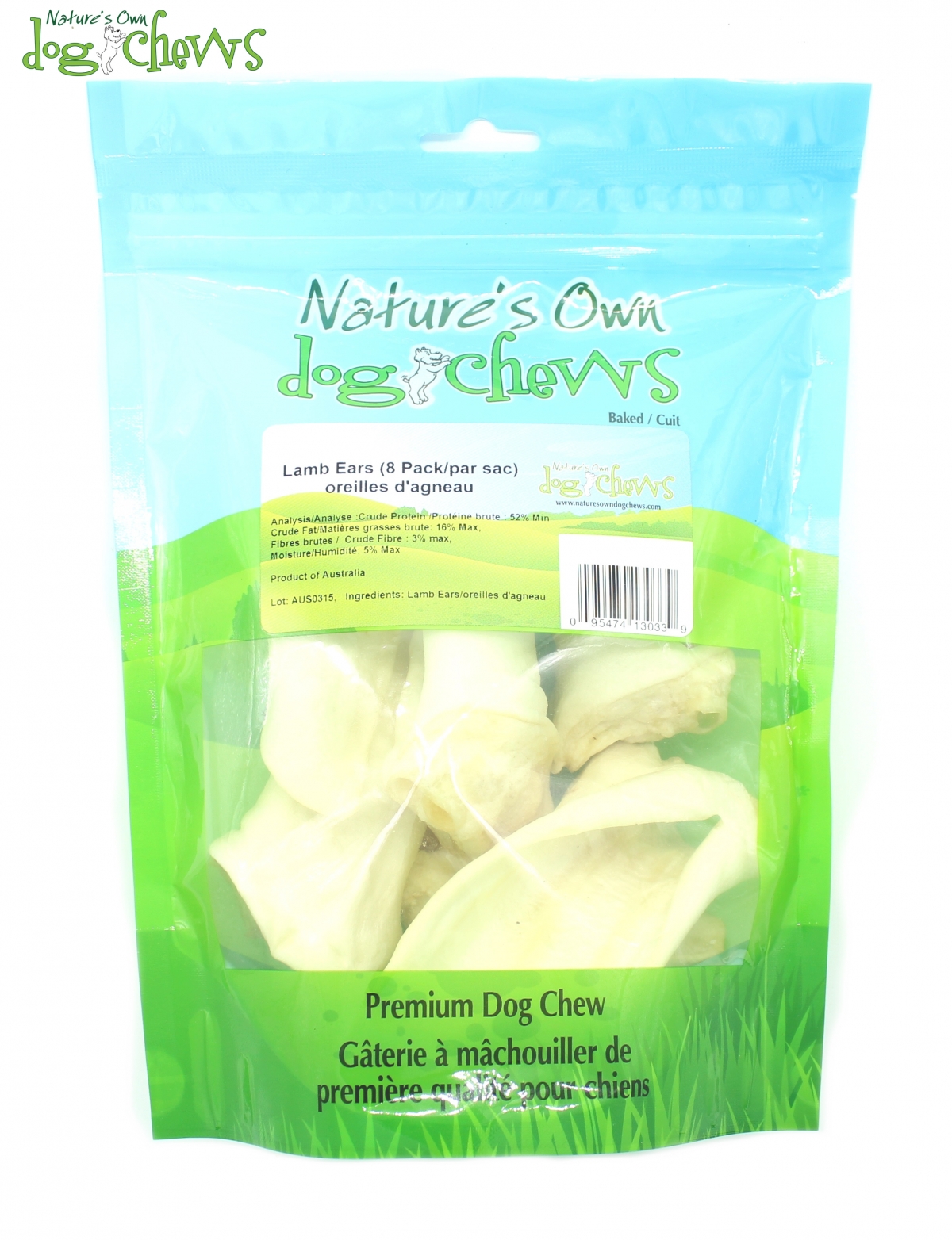 Lamb Ears (8 Pack) Nature`s Own Dog Chews