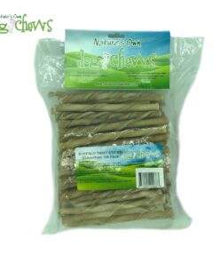 5" Buffalo Twist Sticks 100 Pack (Hint of mint)
