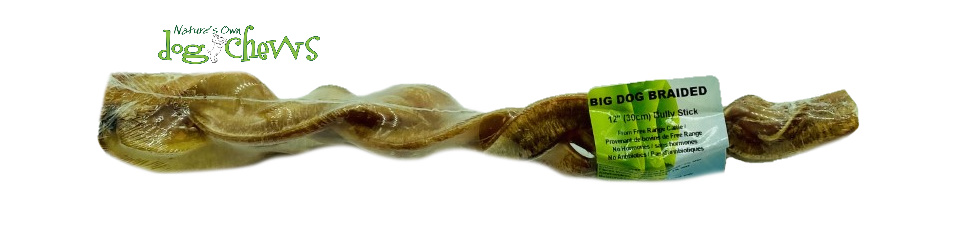 BIG DOG Triple Braided Odourfree Bully Stick 12