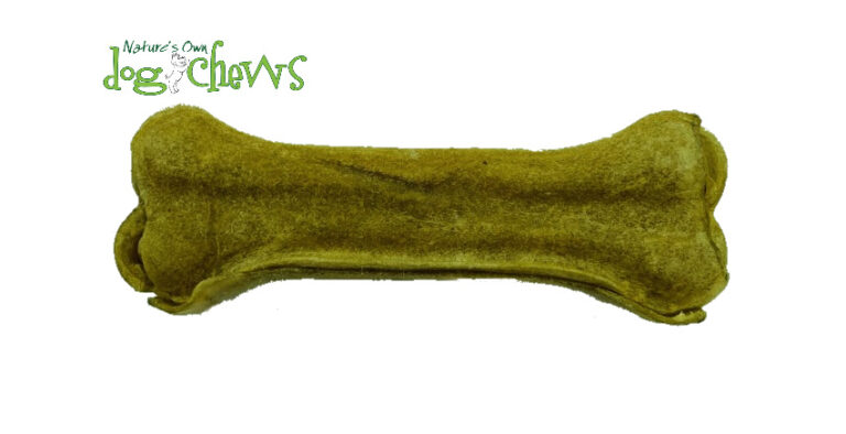 Pressed Buffalo Rawhide Bone (5"/12.7cm) - Nature`s Own Dog Chews